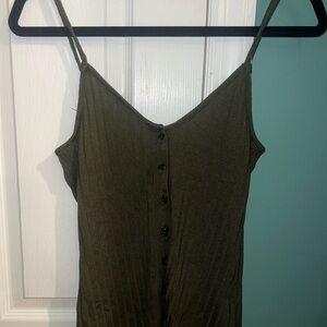 H&M Dark Olive Camisole Top